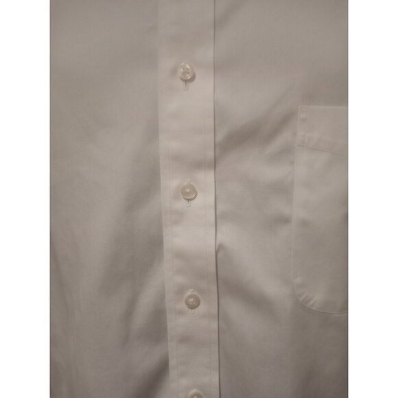 Roundtree Yorke Gold Label Dress Shirt 19 (3XL) Tall White Non Iron EZ Wash - Picture 3 of 13